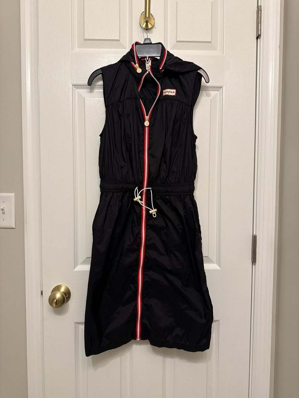 Hunter for Target Sleeveless Packable Hooded Windbreaker Dress Black XS